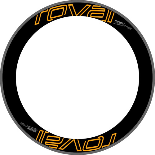 ROVA CLX64轮组贴纸公路车轮组碳圈刀贴纸闪电刀圈贴花700C 2个轮