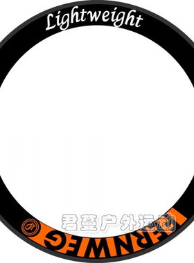 LIGHTWEIGHT FERNWG 60/70/80/90碳刀轮组贴纸 公路自行车刀圈贴