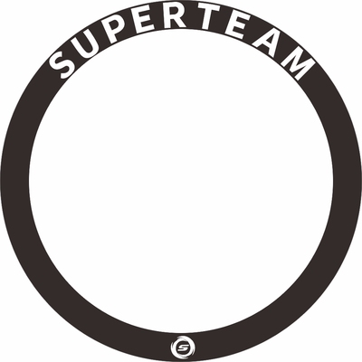 superteam波浪轮组贴纸公路车轮毂碳圈刀圈贴纸自行车轮组贴纸2轮