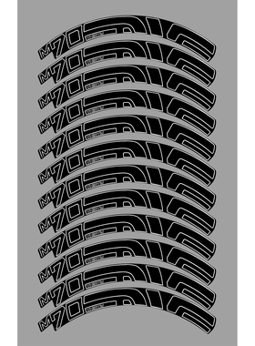 EVNE M70山地车轮组贴纸死飞自行车轮毂贴花改色27.5寸34mm框高
