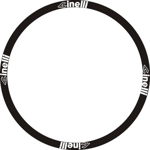 CINELLI公路车轮组贴碳圈刀圈贴纸吸奶力自行车轮组贴纸2个轮子