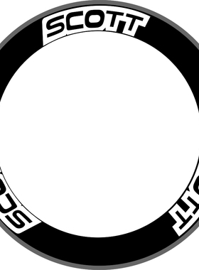 SCOT轮组碳圈刀圈贴纸 死飞自行车轮组贴纸 公路车刀圈个性保护贴