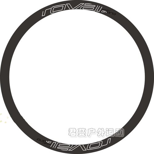 轮组ROVA CLX40刀圈碳刀闪电贴纸 公路自行车轮组贴纸