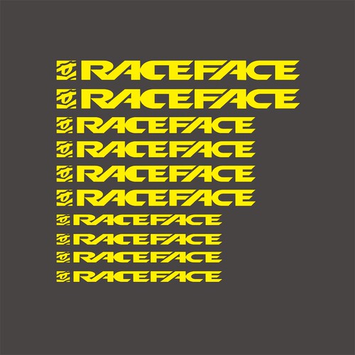 适用RACEFACE车架贴纸公路自行车反光死飞车架贴镂空贴防晒个性