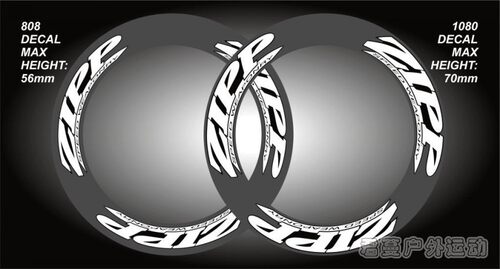 ZIPP SPEED WEAPONRY轮组贴纸 ZIPP404/808/1080公路车轮组贴纸