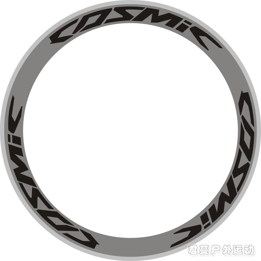 新款COSMIC碳刀圈轮组贴纸 自行车个性贴纸 公路车轮组贴纸 2个轮