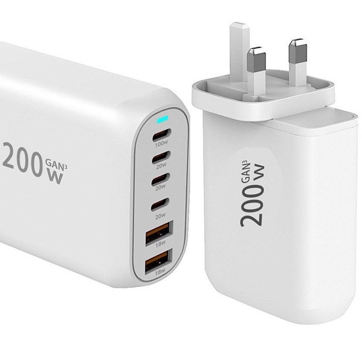 200W多接口typec充电器usb充电头