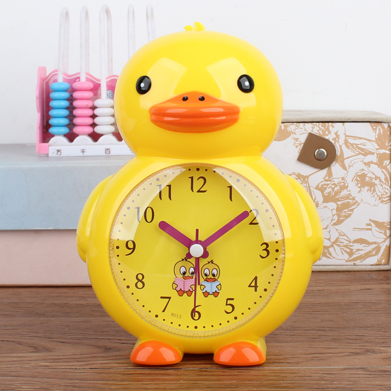 帝诚卡通闹钟静音走时