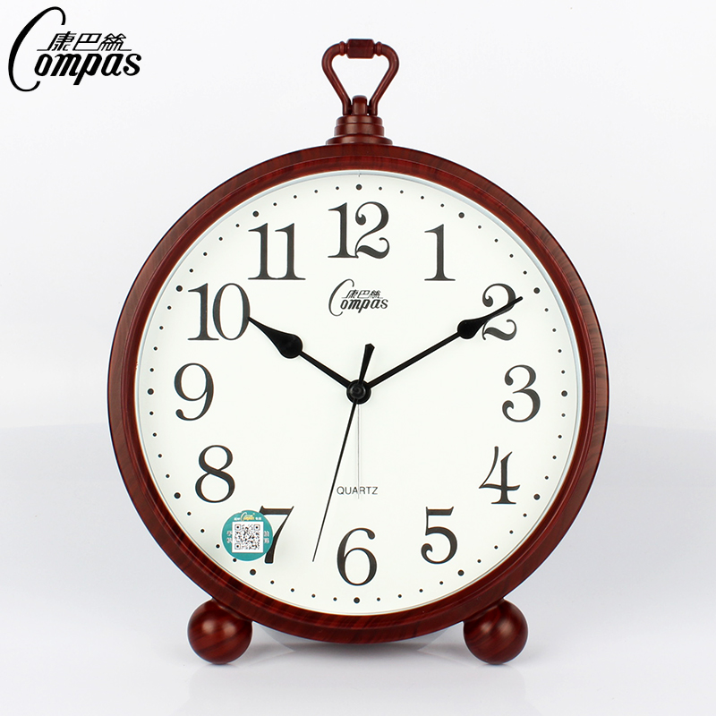康巴丝座挂两用怀旧客厅摆件台钟