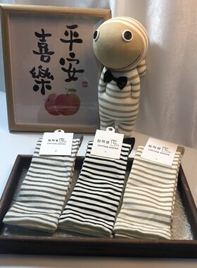 满18元包邮精梳棉条纹袜子男袜女袜情侣袜高筒袜高帮袜保暖透气