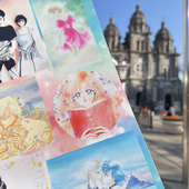 奇怪猫武内直子昭和复古美女插画谷子手帐咕卡流麻吧唧装 饰痛贴纸