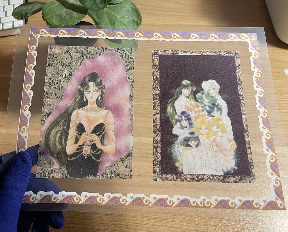 奇怪猫自制美少女战士武内直子谷子咕卡流麻手机笔记本电脑痛贴纸