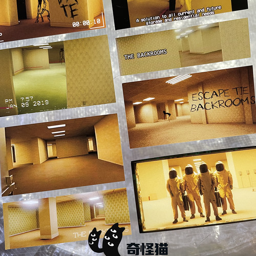 奇怪猫 电影系列A24后室backrooms谷子周边手帐电脑装饰氛围贴纸