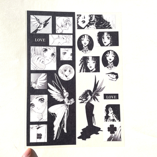 奇怪猫clamp谷子古早唯美clover周边装饰收藏手帐吧唧痛贴纸