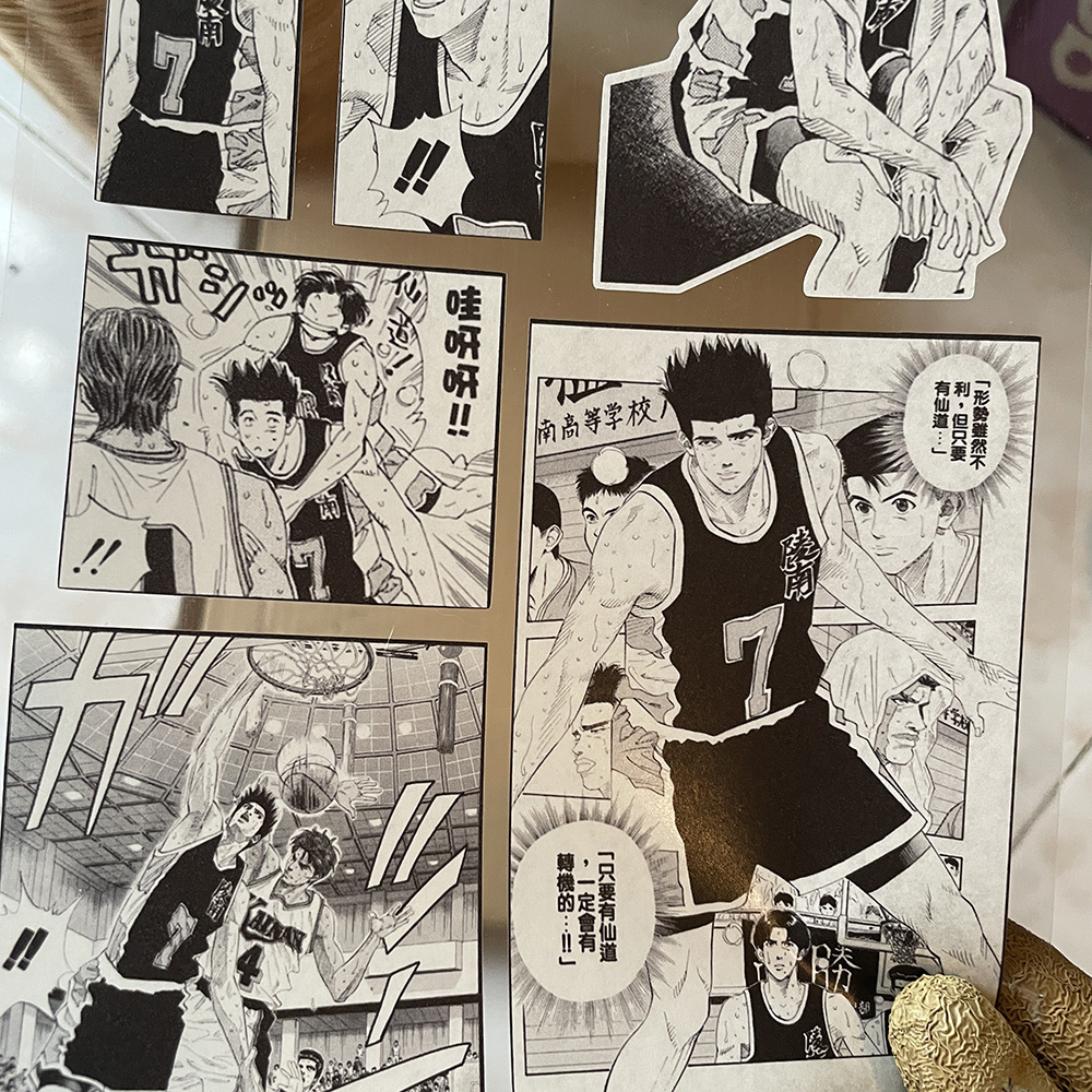 奇怪猫自制灌篮高手仙道章谷子咕卡流麻手机笔记本电脑汽车痛贴纸