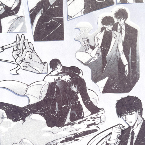 奇怪猫clamp古早经典x战记星史郎皇昴流cp虐恋手帐mac装饰痛贴纸