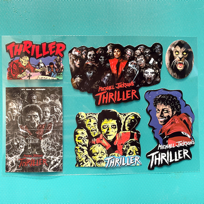 奇怪猫迈克尔杰克逊MichaelJackson古早丧尸颤栗谷子收藏装饰贴纸