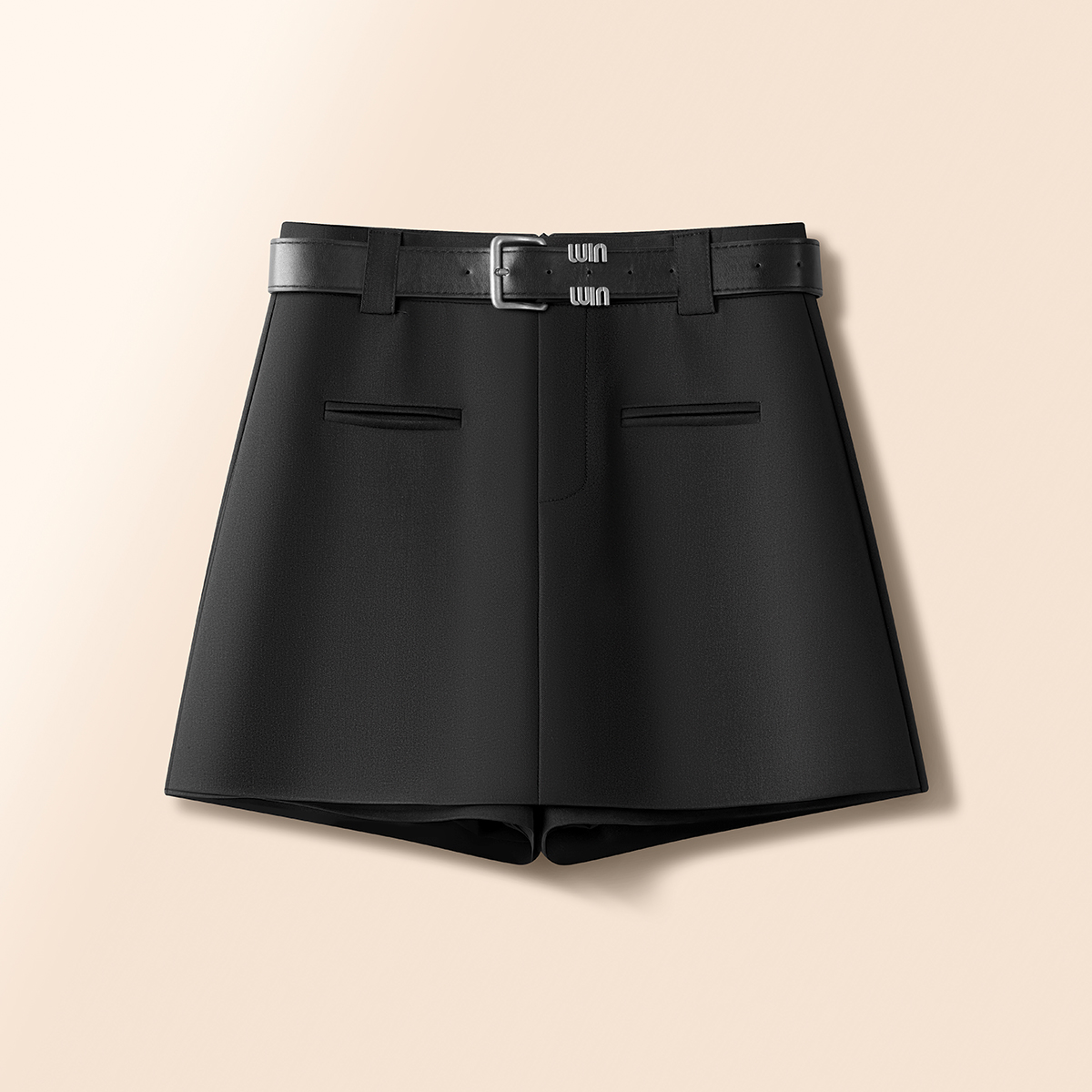 时尚小个子百搭西装裙裤女夏季2025新款高腰阔腿短裤休闲A字短裙