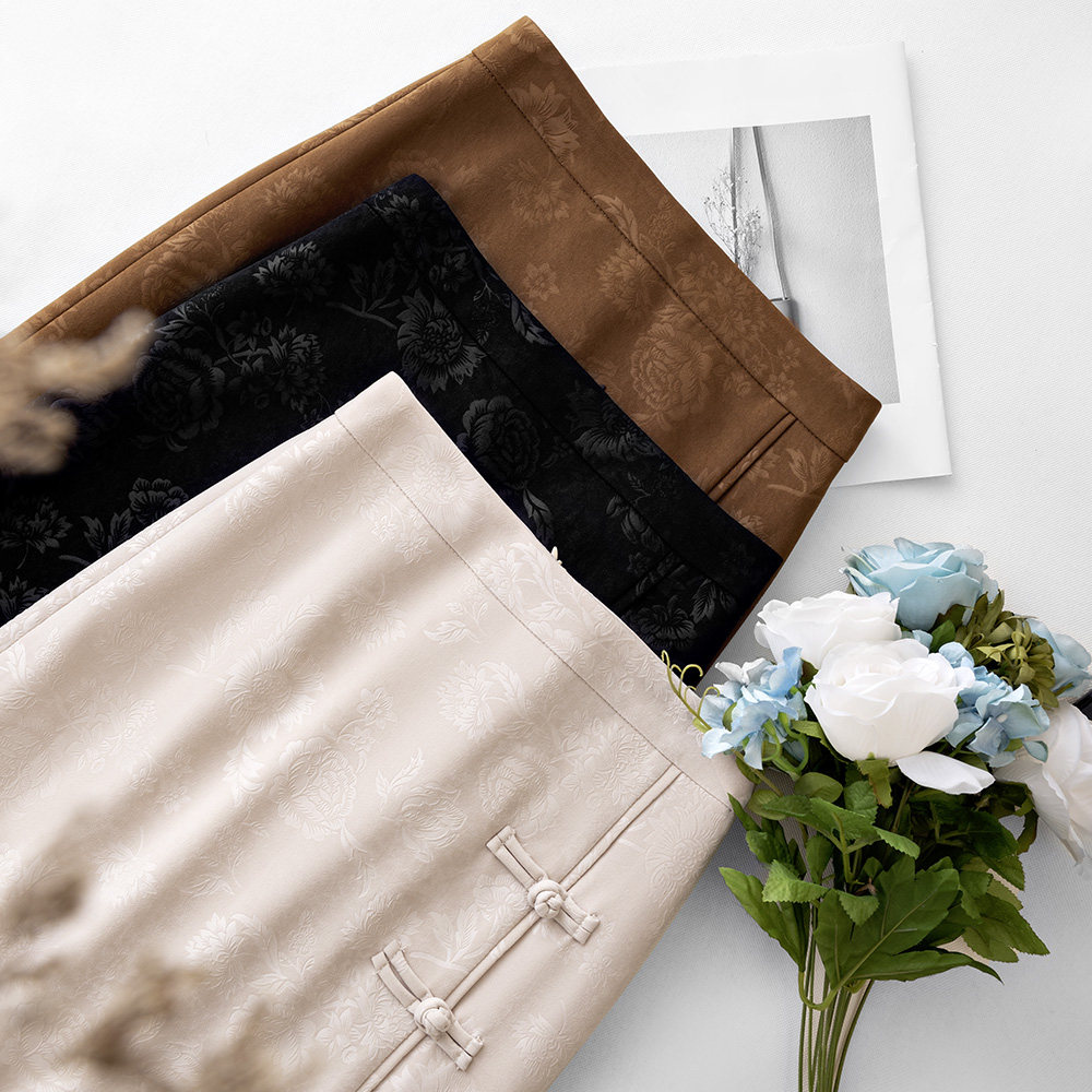 新中式盘扣中国风大码半身裙女春秋2026年新款高腰显瘦胖mm包臀裙,女装/女士精品,大码半身裙,淘宝优惠券,粉丝福利购,淘宝优惠卷