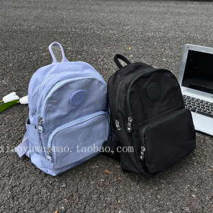 新品 旅行小背包学生包妈妈包 小众糖果色多隔层防水轻便双肩包中款