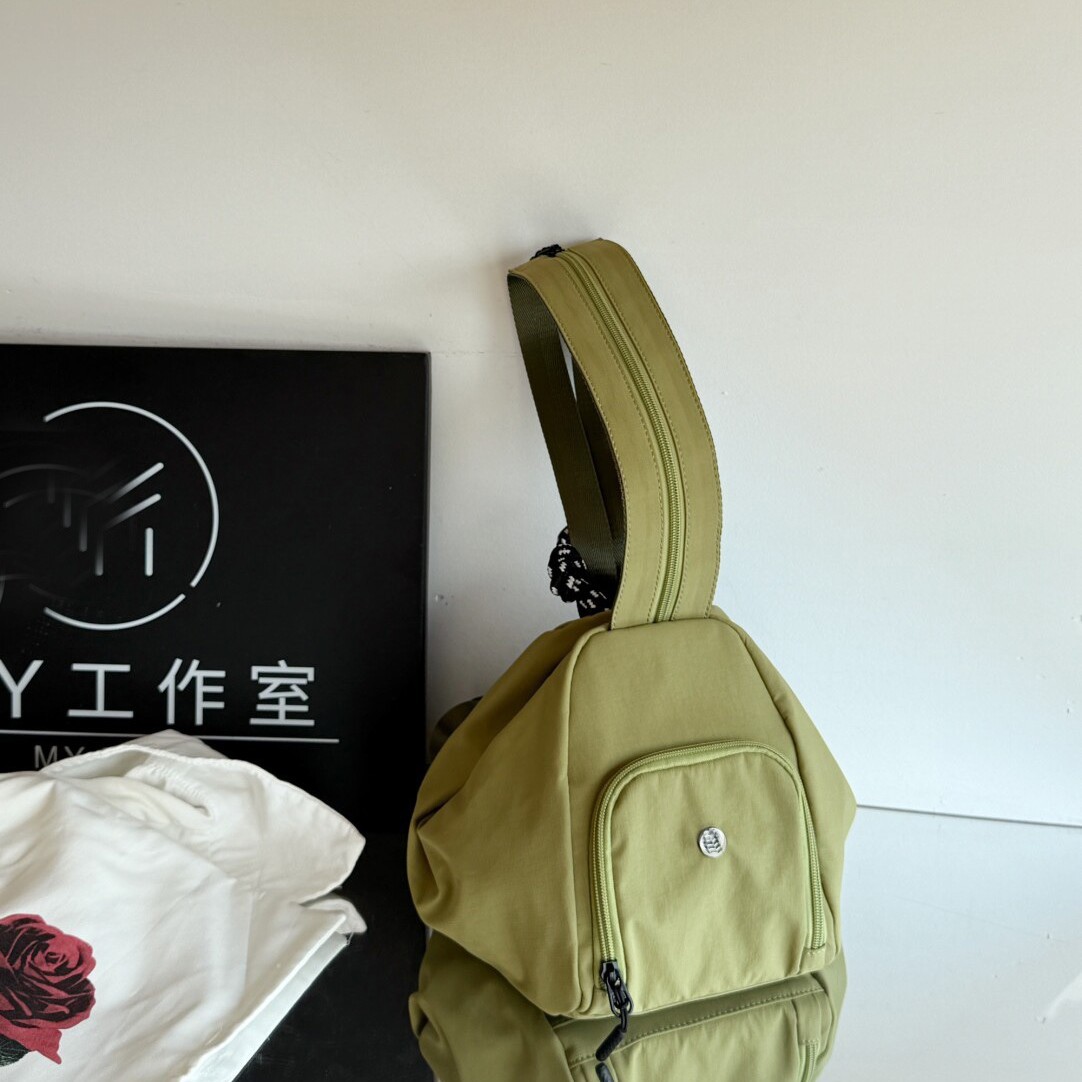 M家小锦囊三角粽双肩包包可解锁斜挎包单肩包胸包迷你双肩通勤包