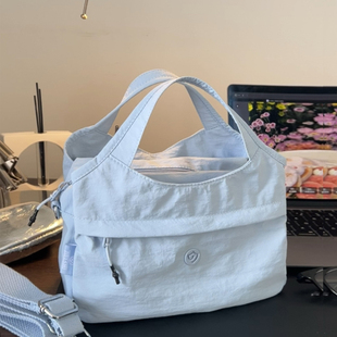 简约多层小手提包新款 简约百搭休闲单肩包通勤包包女士轻便斜挎包