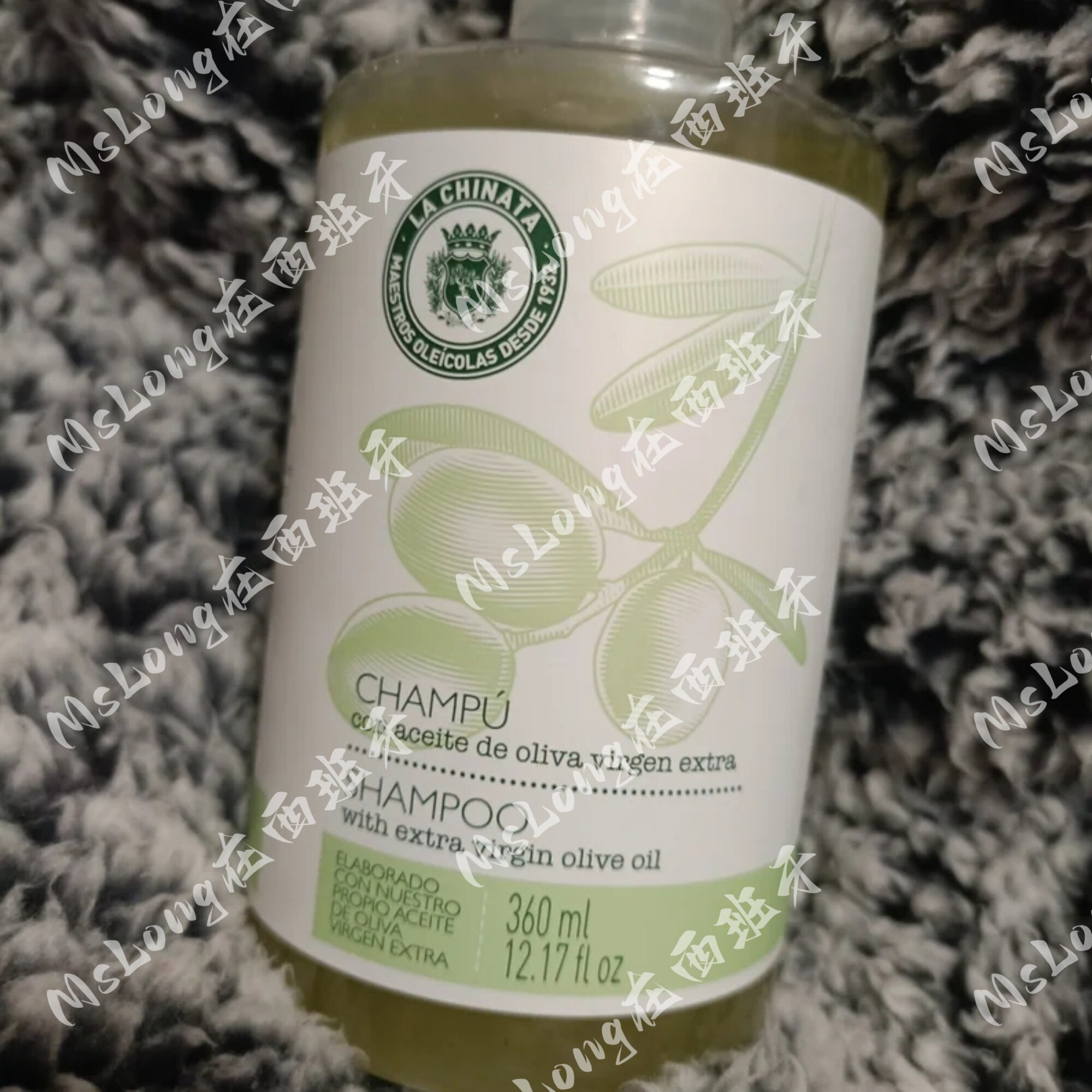 西班牙La Chinata希那塔橄榄油精华天然无硅油洗发露洗发水护发素