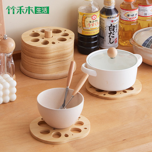 创意藕片防烫耐高温锅垫