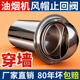 油烟机外墙防风罩穿墙不锈钢止逆阀风帽排气口出风罩排风止回防雨