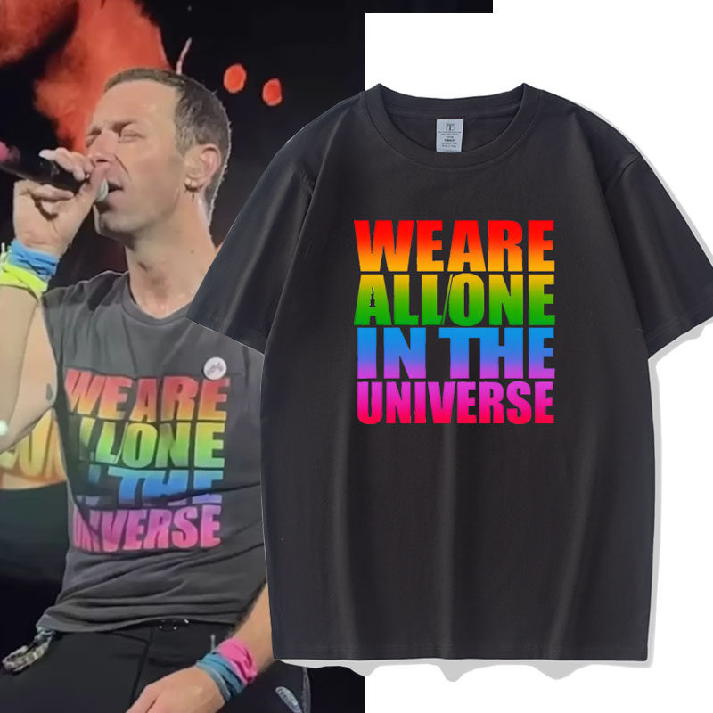 ColdPlay酷玩乐队周边t恤男夏季2026香港摇滚演唱会纯棉短袖衣服图片