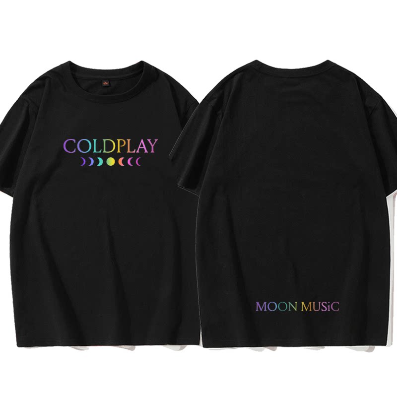 ColdPlay酷玩乐队t恤夏季2026音乐摇滚演唱会周边纯棉短袖上衣服图片