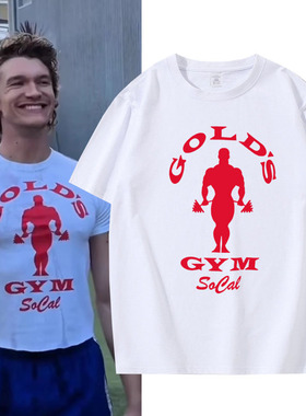 connor健身 gym巅峰对决同款短袖T恤夏季纯棉半袖潮heatedrivalry