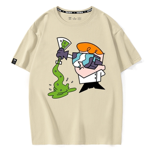 dexter's laboratory德克斯特的实验室90'S著名动画潮周边短袖T恤