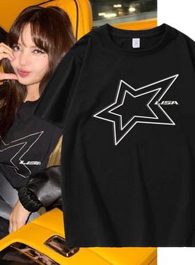DEADLINE演唱会周边t恤夏blackpink同款短袖衣服lisa穿搭tshirt