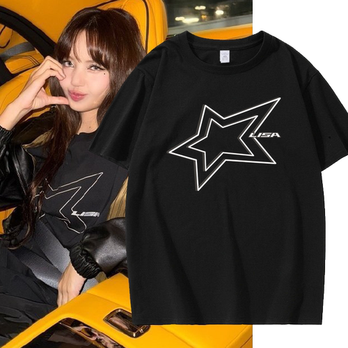 DEADLINE演唱会周边t恤夏blackpink同款短袖衣服lisa穿搭tshirt