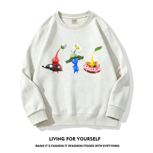 Pikmin4皮克敏儿童卫衣衣服春秋款新款男女童洋气卡通上衣服童装