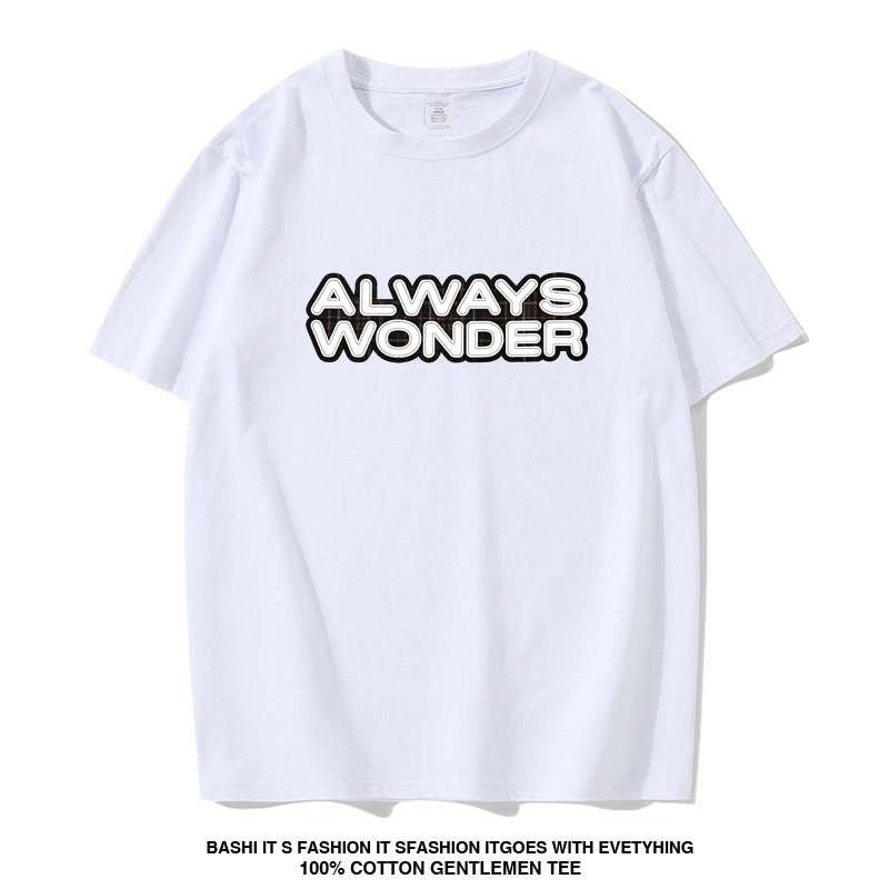2026新款周边Lingorm邝玲玲同款宽松短袖T恤女Always Wonder衣服图片