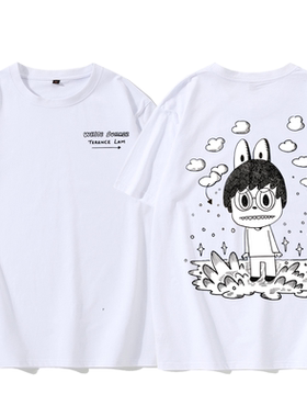 林家谦WhiteSummer演唱会联名拉布布周边短袖T恤男女应援衣服夏潮