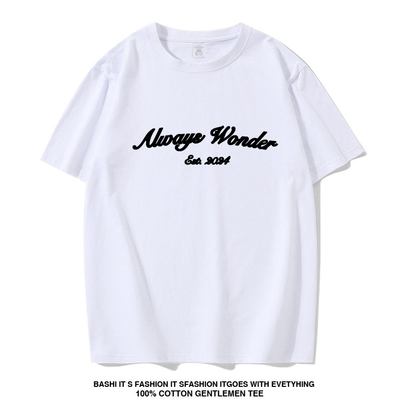我们的秘密Lingorm邝玲玲同款宽松短袖T恤女Always Wonder上衣服图片