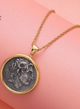 男女现货古币复古s925项链仿古