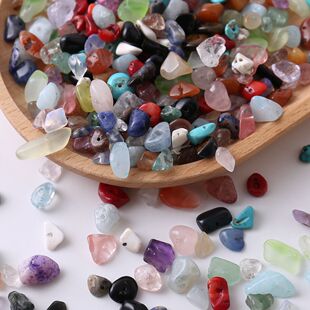纯天然异形珠子有孔不规则珠水晶原石手链发财树混装巴洛克异形珠