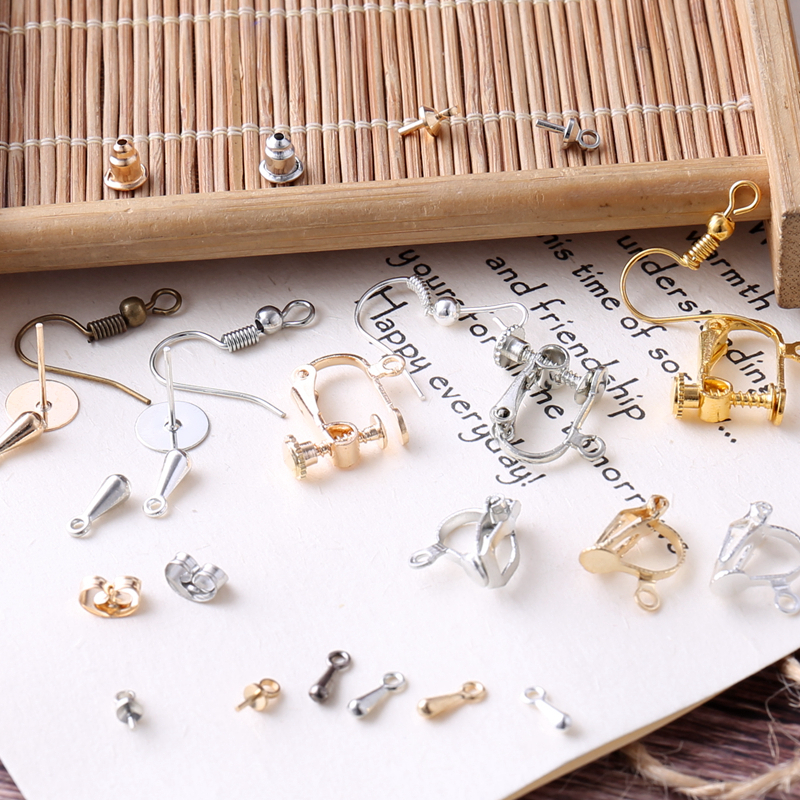 DIY手工耳钉耳夹耳环配件材料