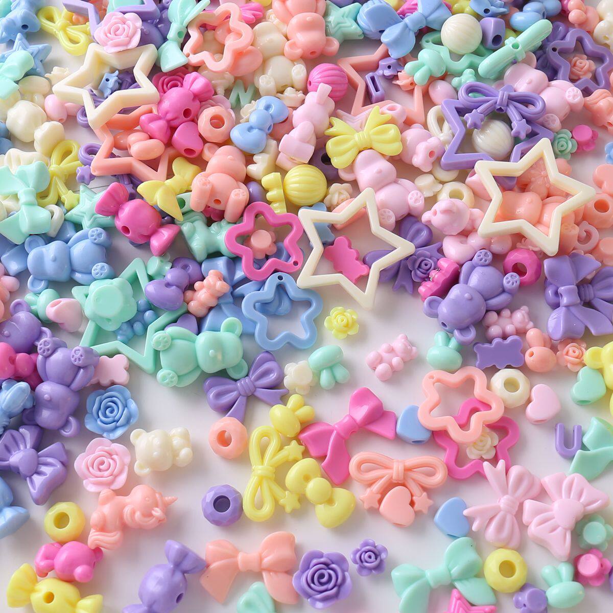 春天色混款异异性珠DIY手工项链