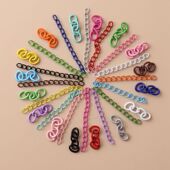 diy饰品流行手工串珠5CM延长尾链 四节链条尾链DIY饰品配件材料