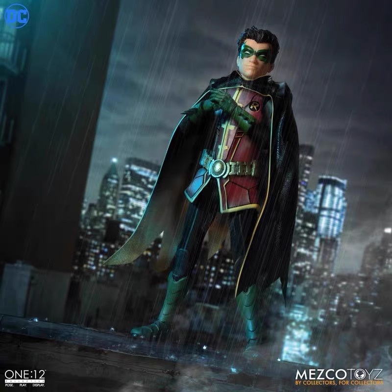 Mezco 蚂蚁ONE:12 DC蝙蝠侠 Robin 罗宾6寸1/12关节可动人偶手办