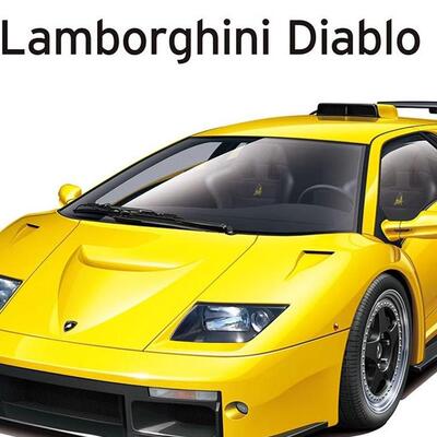 青岛社兰博基尼 Diablo GT拼装跑车1/24拼装汽车模型代工成品