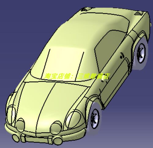雷诺Alpine A110单排双两座汽车轿跑车3D三维几何数模型座椅车轮