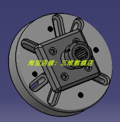 数控机床铣床刀头夹头夹持器3D三维几何数模型铣刀夹持装置车床