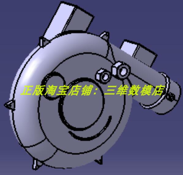 小猪佩奇 螺母涡轮壳体 实体外观动物 3D打印素材 三维几何数模型