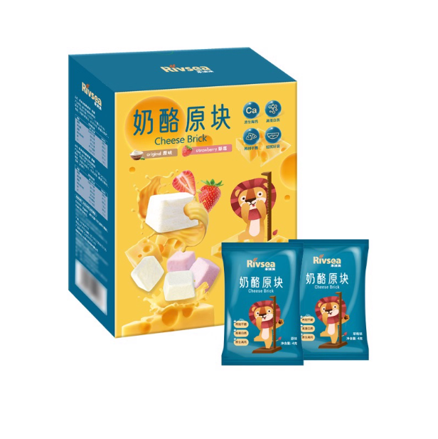 山姆超市代购 禾泱泱奶酪原块4克x22包 儿童辅食零食冻干奶酪分装